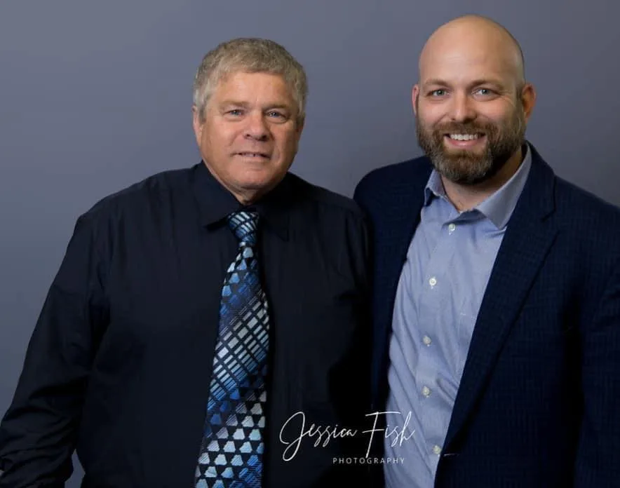Polley's Perfect Seasons father-and-son owners at the Plainfield, IN shop